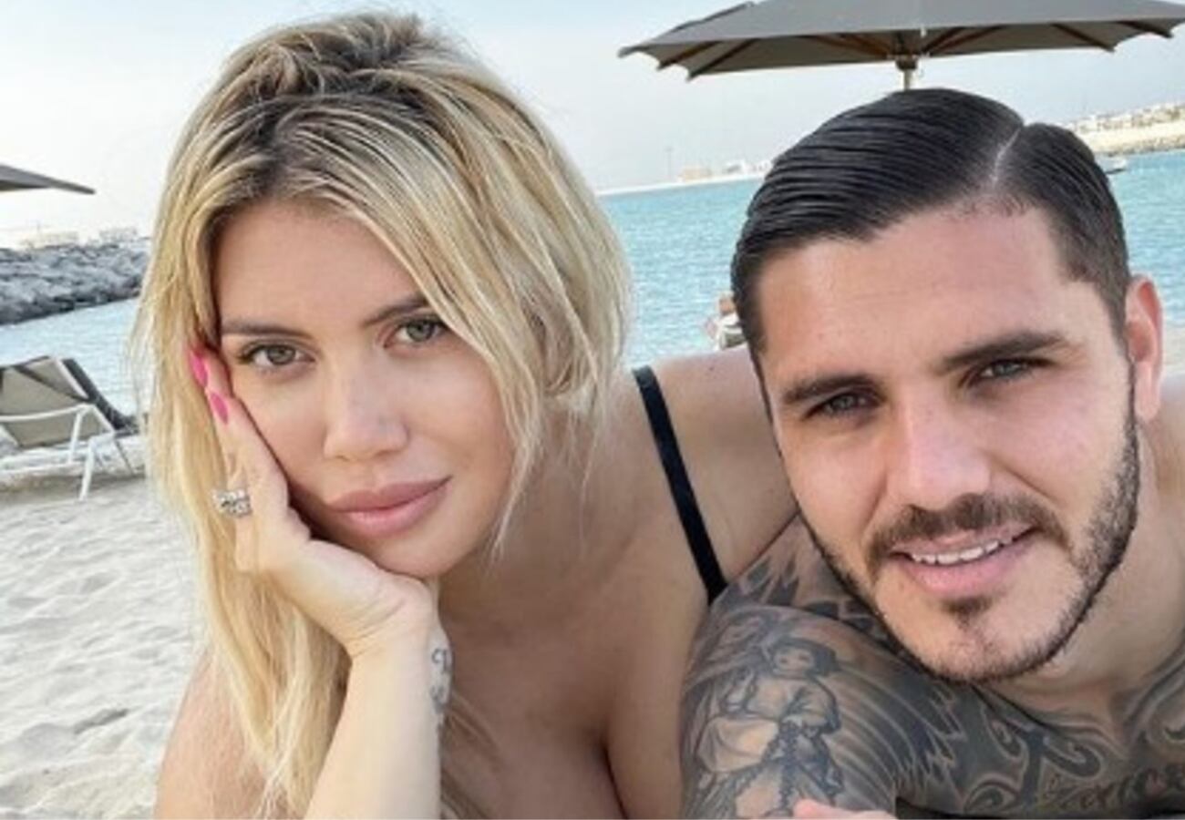 Wanda Nara y Mauro Icardi.