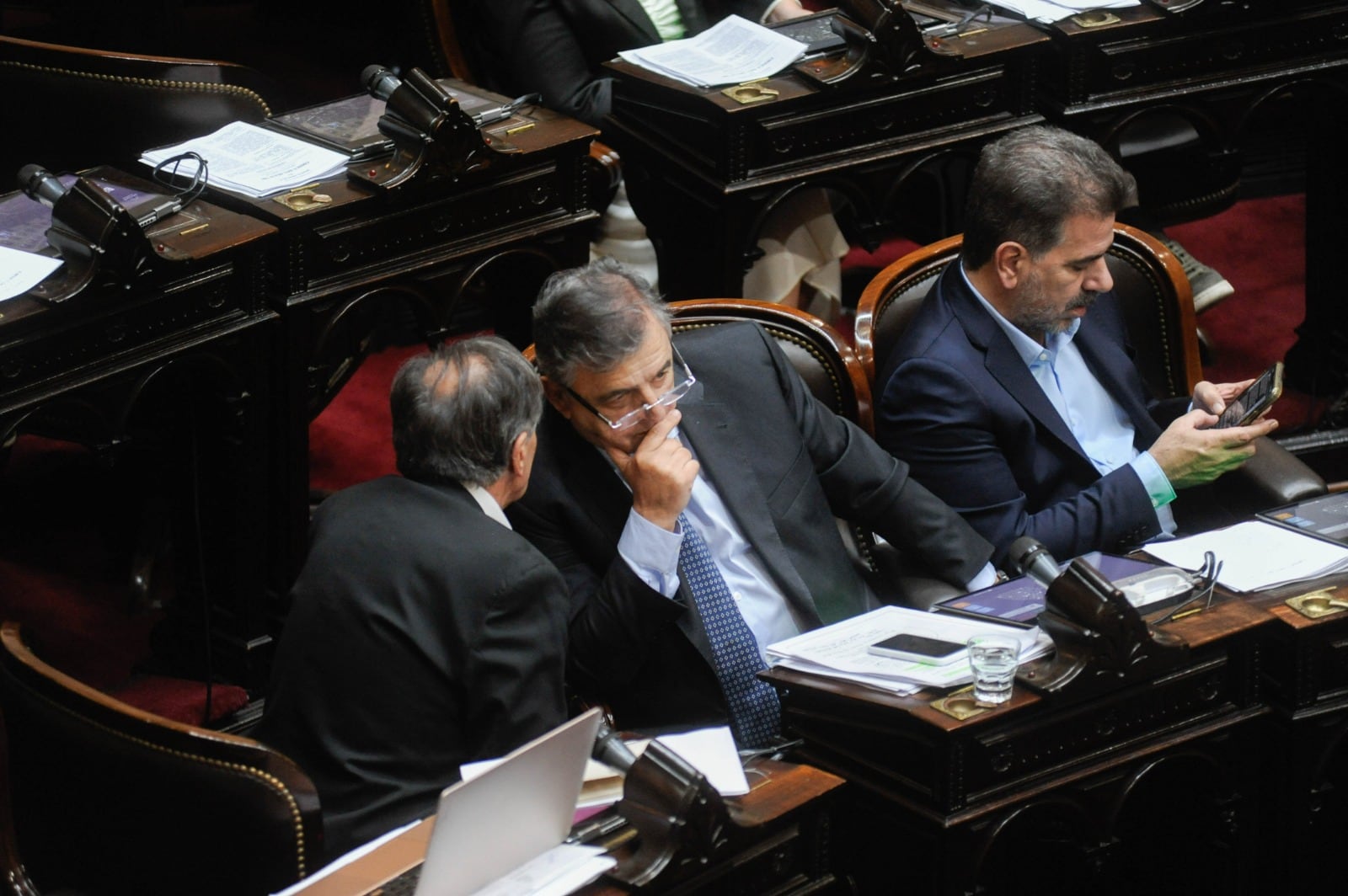 Mario Negri, jefe del bloque radical, en la sesión de Diputados (Foto: Federico López Claro)