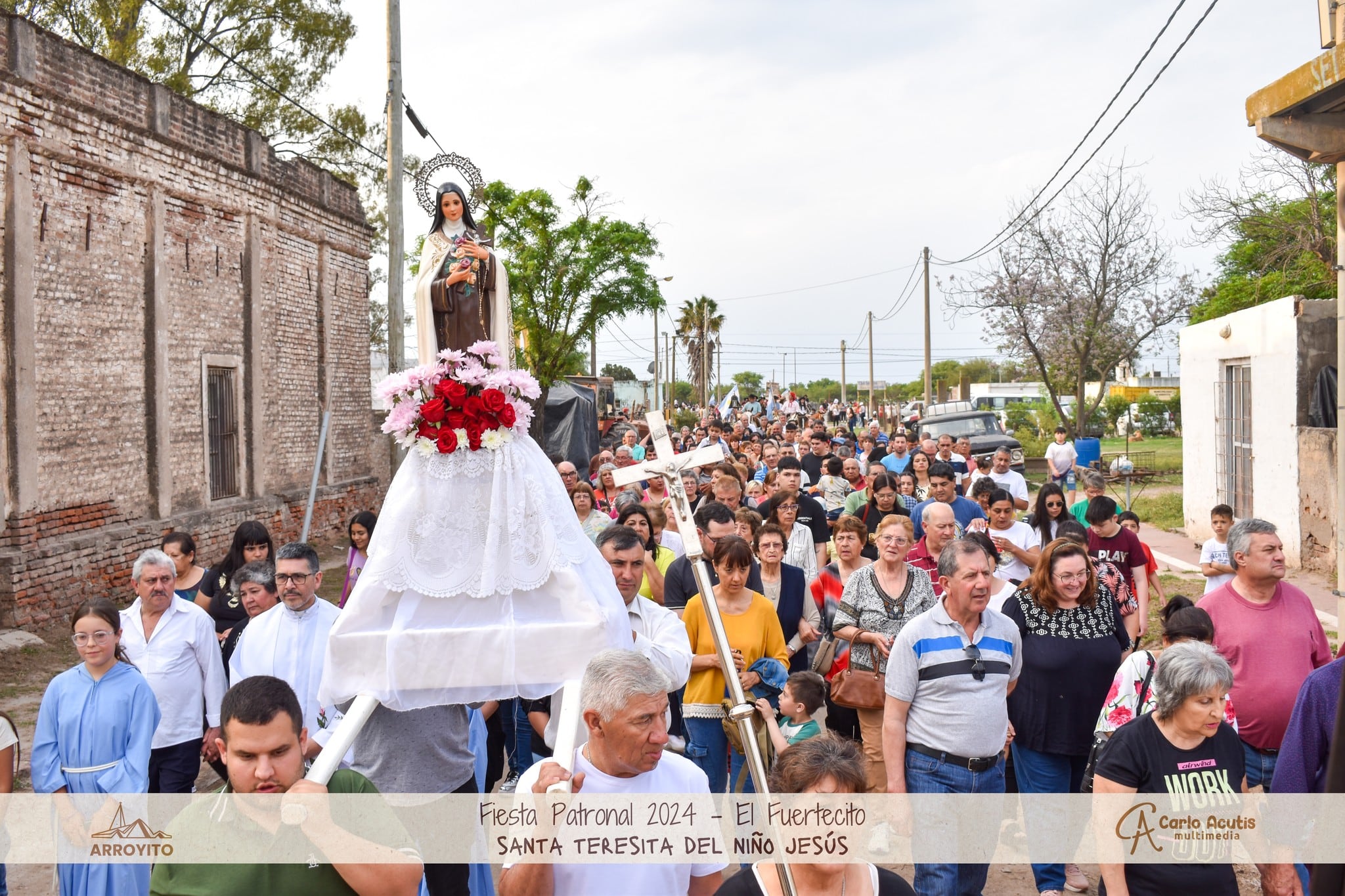 Misa y procesión en honor a Santa Teresita El Fuertecito