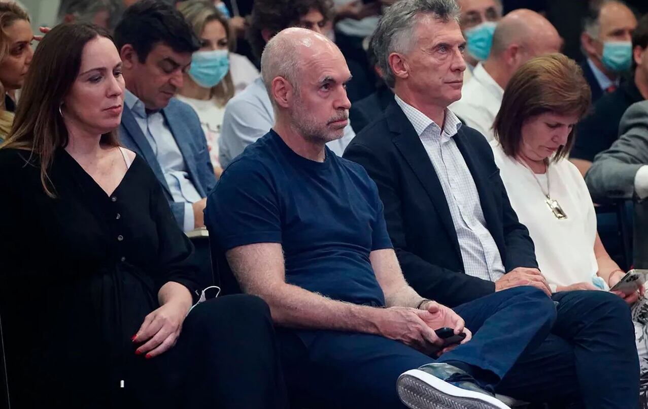 María Eugenia Vidal, Horacio Rodríguez Larreta, Mauricio Macri y Patricia Bullrich (Foto archivo)