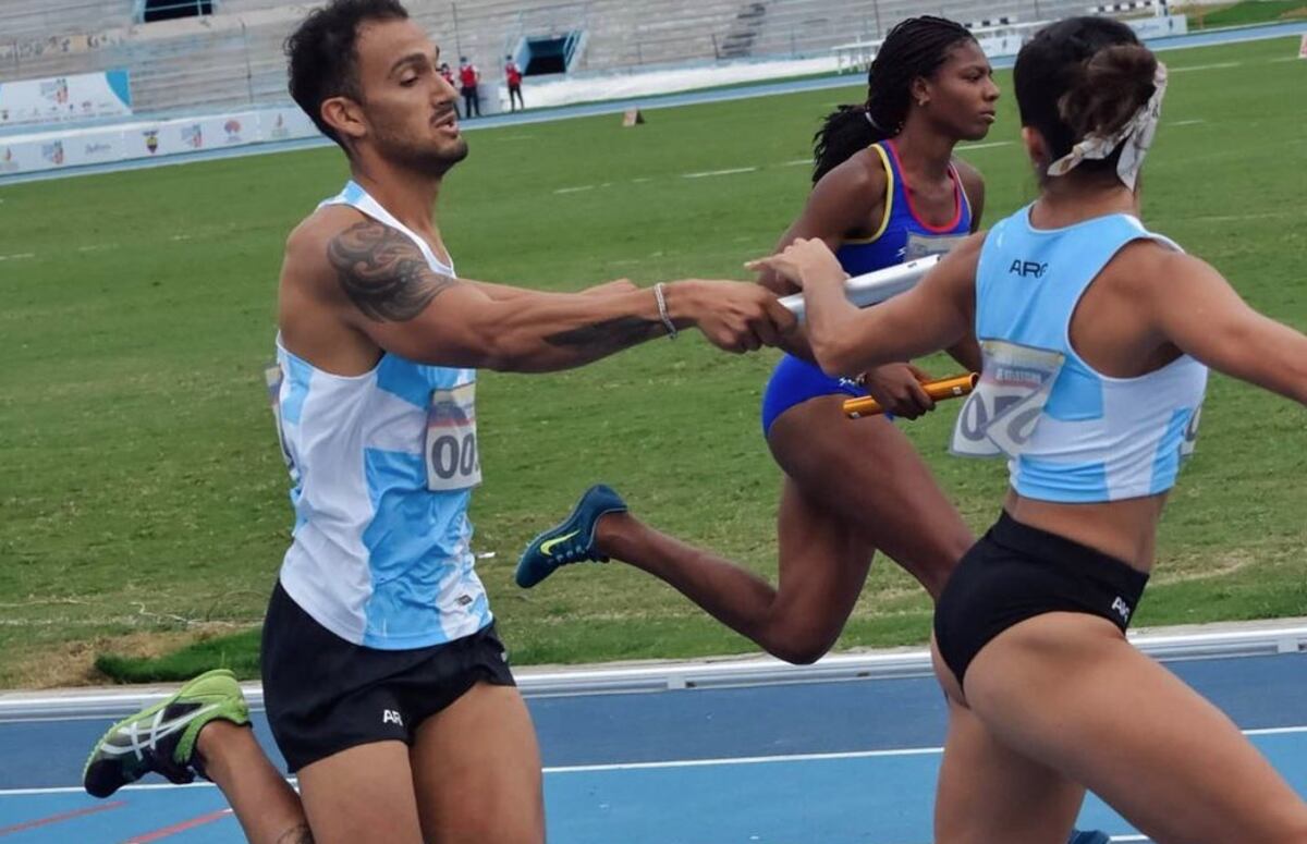 Leonardo Paris conquistó la medalla de plata en los Sudamericanos de Atletismo