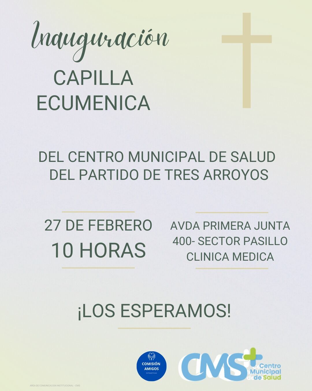 se inaugura este jueves la Capilla Ecuménica del Hospital Pirovano