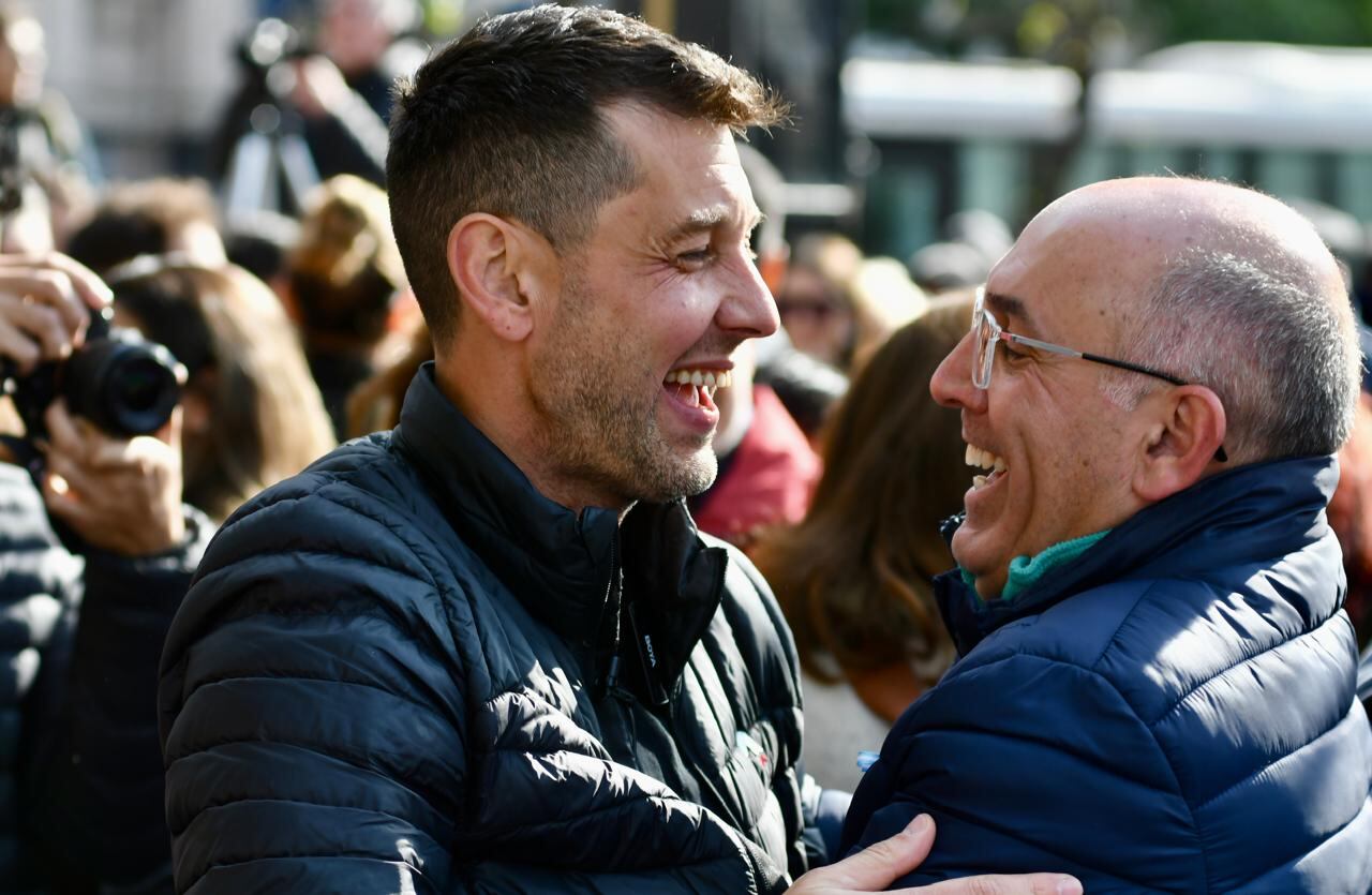 Gonzalo Parodi cerró su campaña en Plaza Roca de Río Cuarto (Tomy Fragueiro / La Voz)