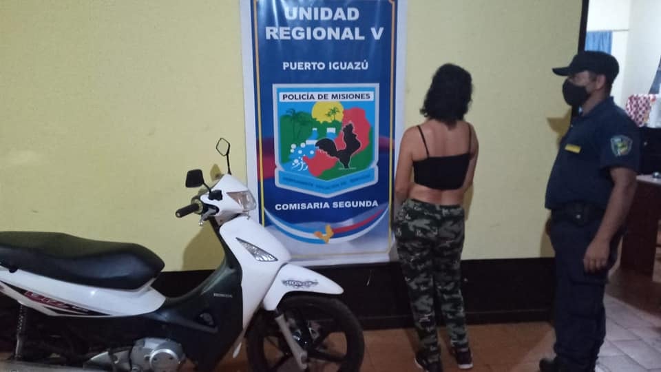 Mujer detenida por el hurto del rodado