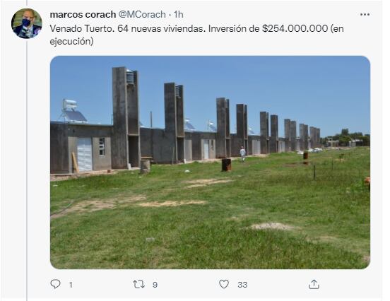 Hilo de Twitter del ministro de la Gestión Pública, Marcos Corach, respondiendo ante la supuesta discriminación en los fondos públicos