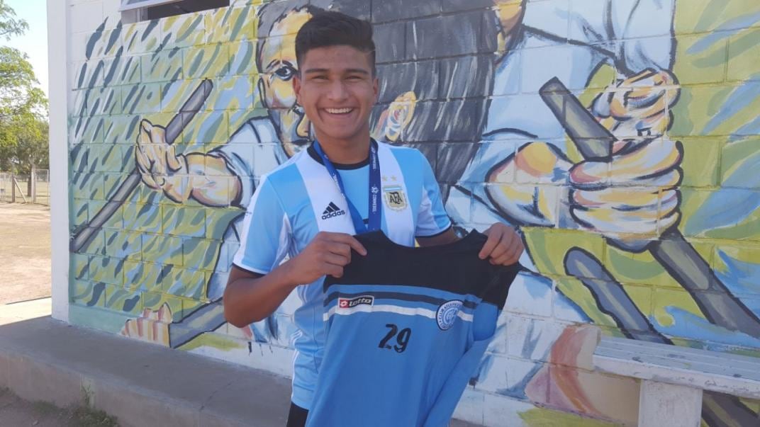 Bruno Amione fue parte integrante del plantel que resultó campeón del Sudamericano Sub 15