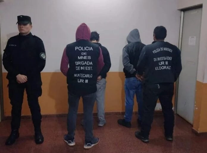 "robacables" detenidos