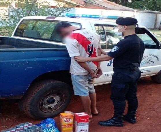 Terminó detenido tras robar en un comercio en Eldorado.