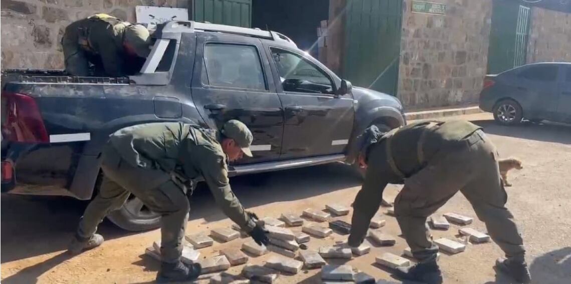 Los gendarmes apostados en la ciudad de La Quiaca, en Jujuy, desbarataron una maniobra de tráfico de cocaína.