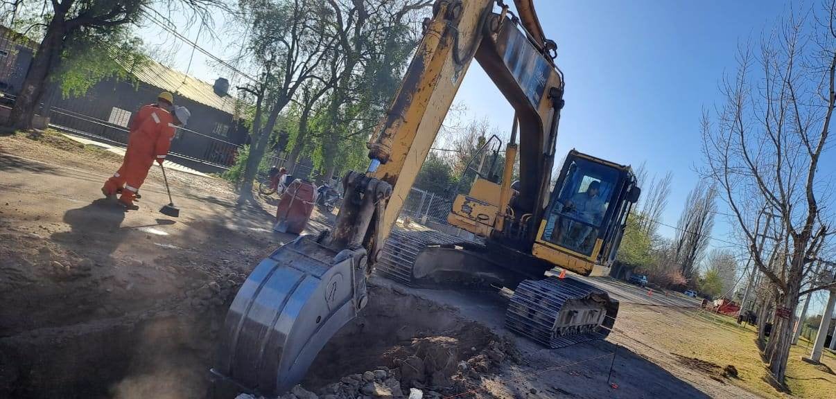 La construcción del colector cloacal Norte ingresó en la etapa final.