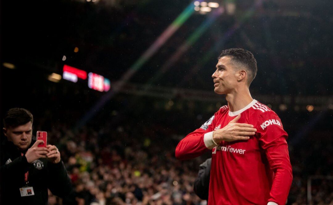 Cristiano Ronaldo en Old Trafford.