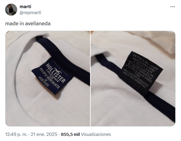 La joven fue a comprar una remera en Avellaneda.