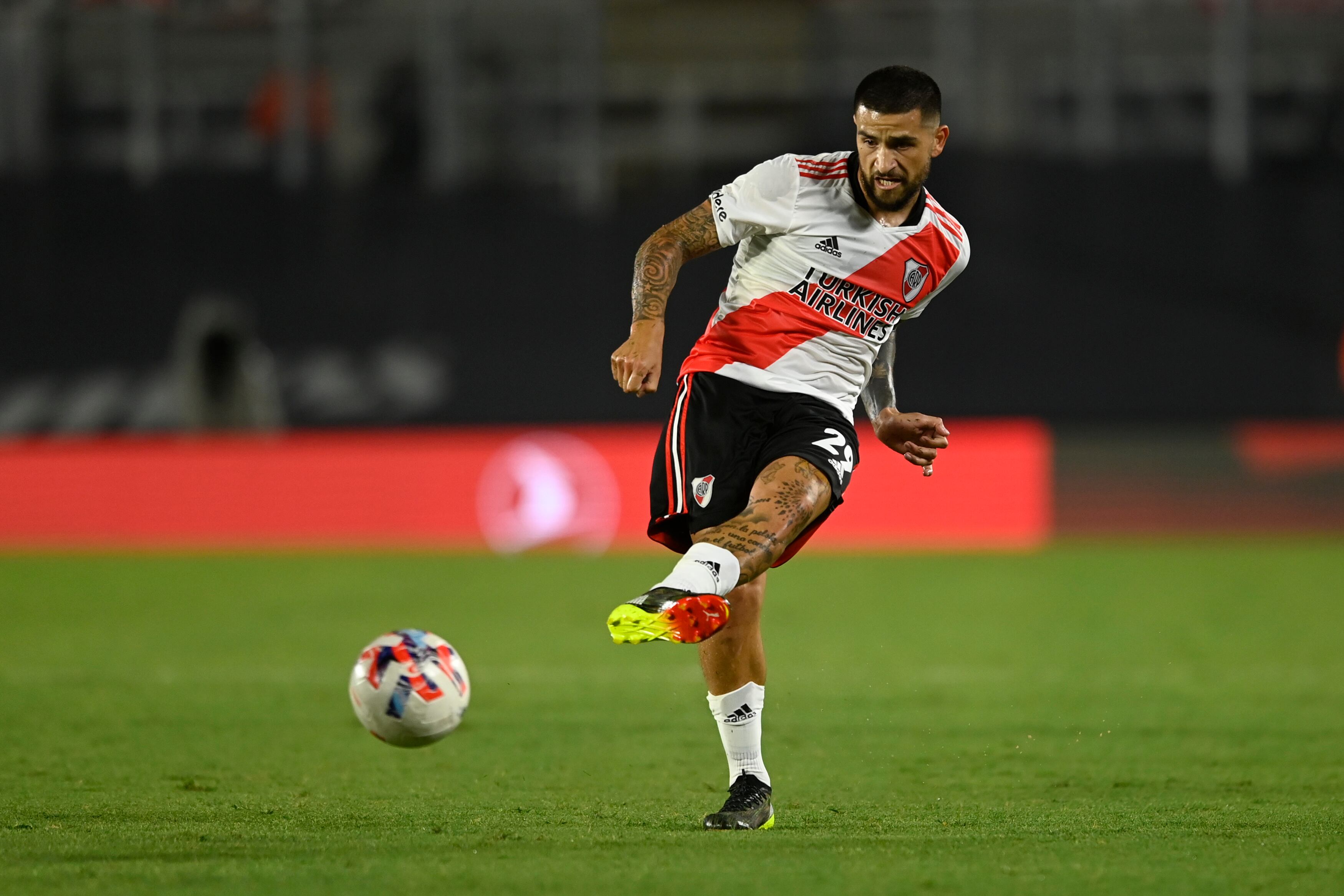 Elías Gómez, futbolista de River. (Twitter @RiverPlate)