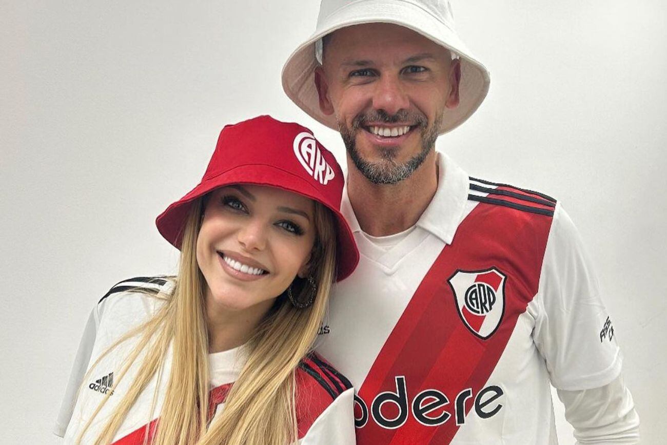 Martín Demichelis y Evangelina Anderson (Foto: @evangelinaanderson)