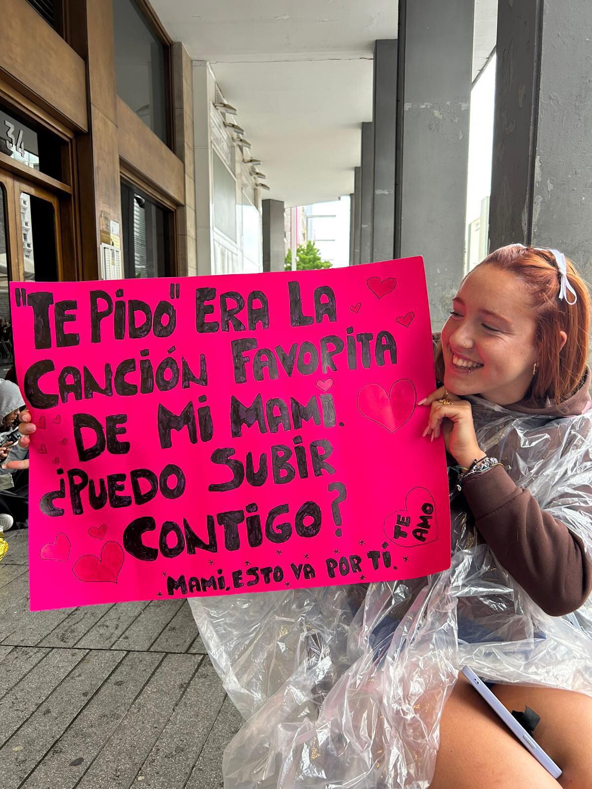 El cartel de la fan de Tini