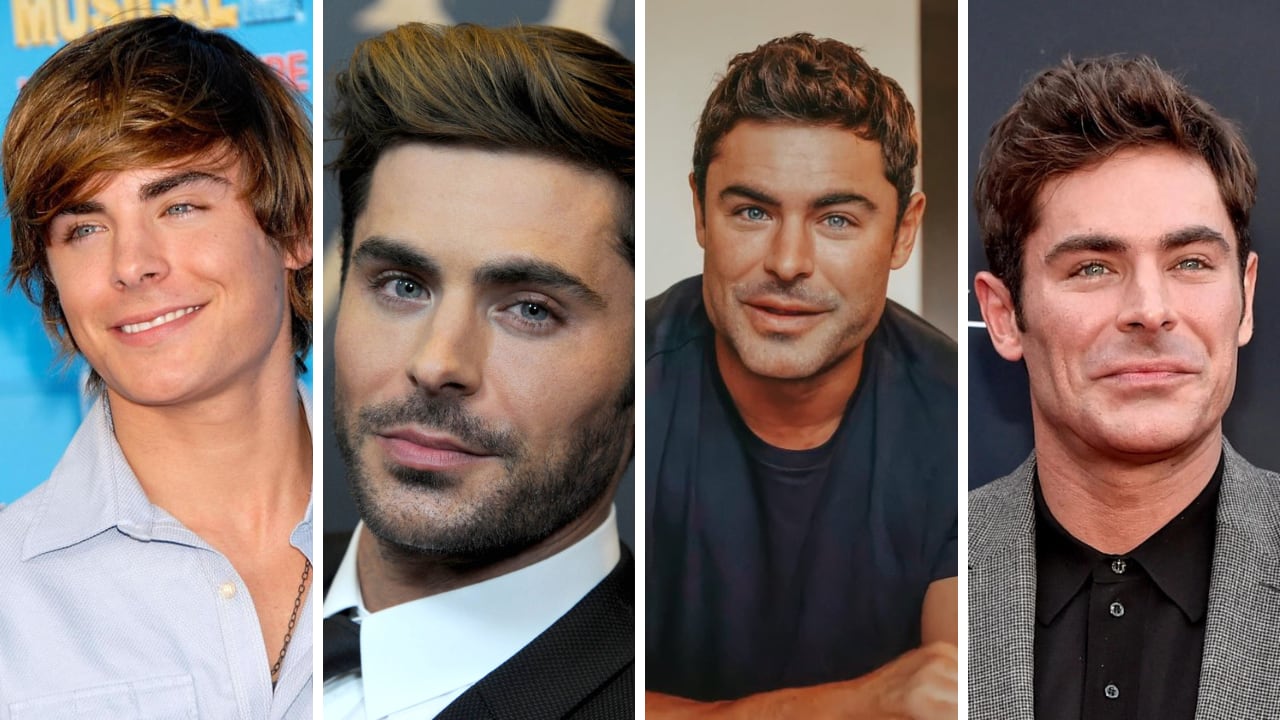 El impactante antes y después de Zac Efron.