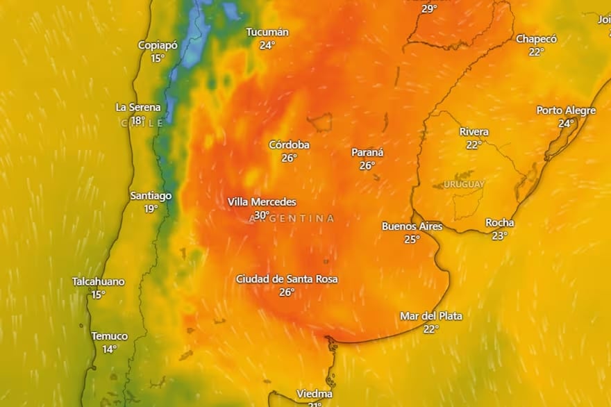 La ola de calor en Buenos Aires