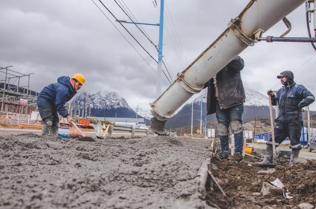 Ushuaia: continúan los trabajos en la bicisenda