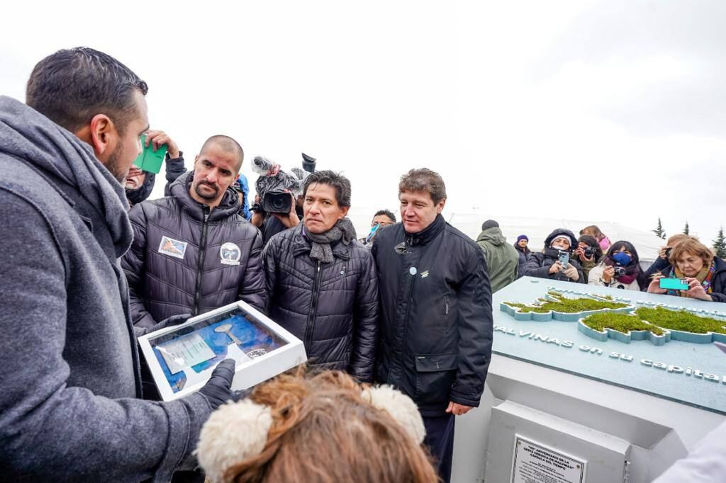 El intendente de Ushuaia habló en el acto central por los 40 años de la Gesta de Malvinas.