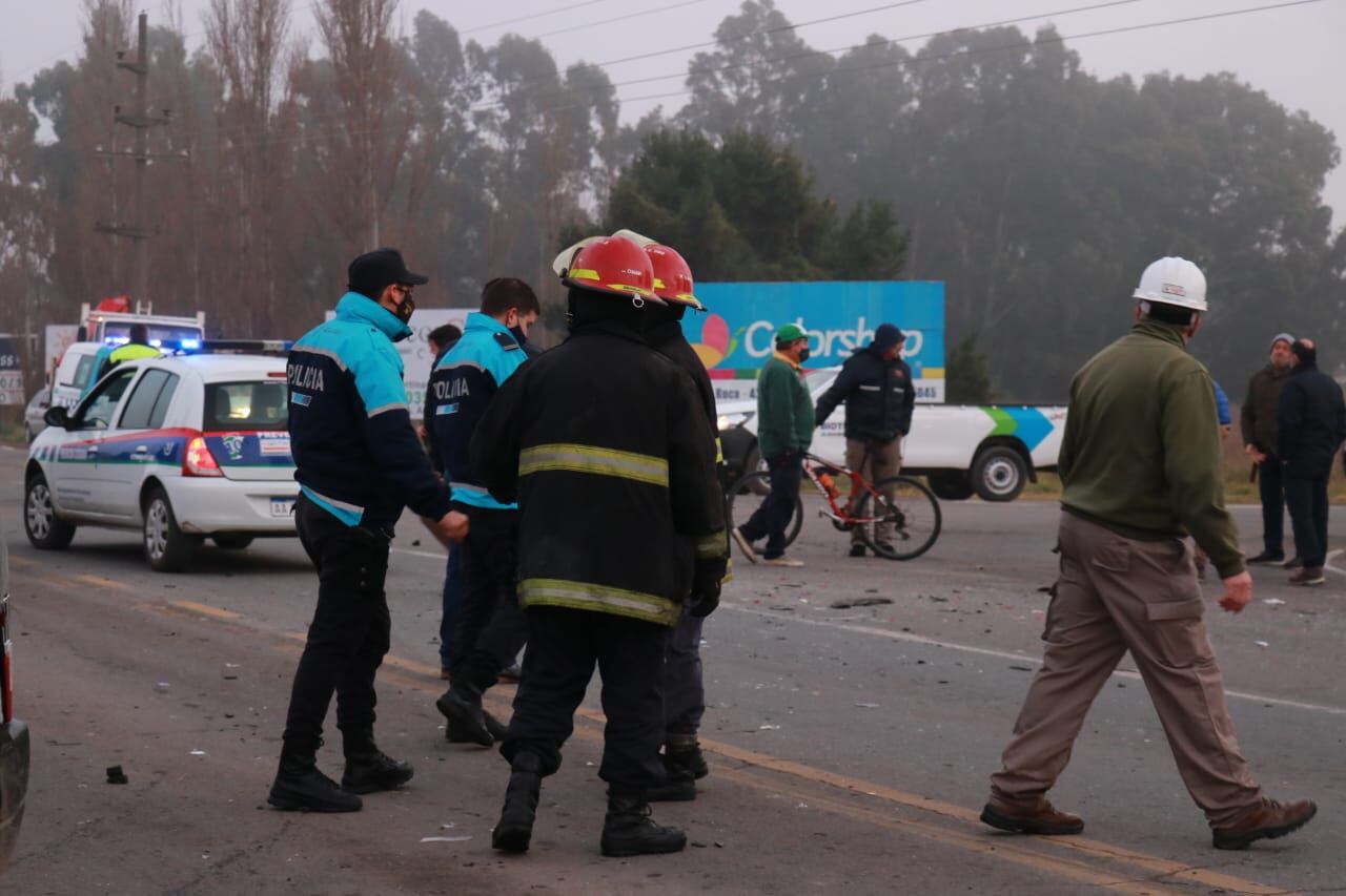 Fuerte choque en ruta 228 y Monteagudo: dos personas hospitalizadas