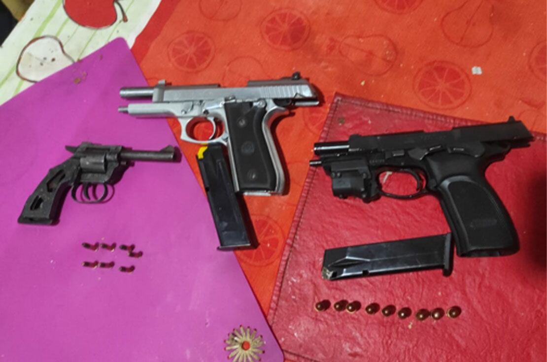 Armas secuestradas. (Policía)