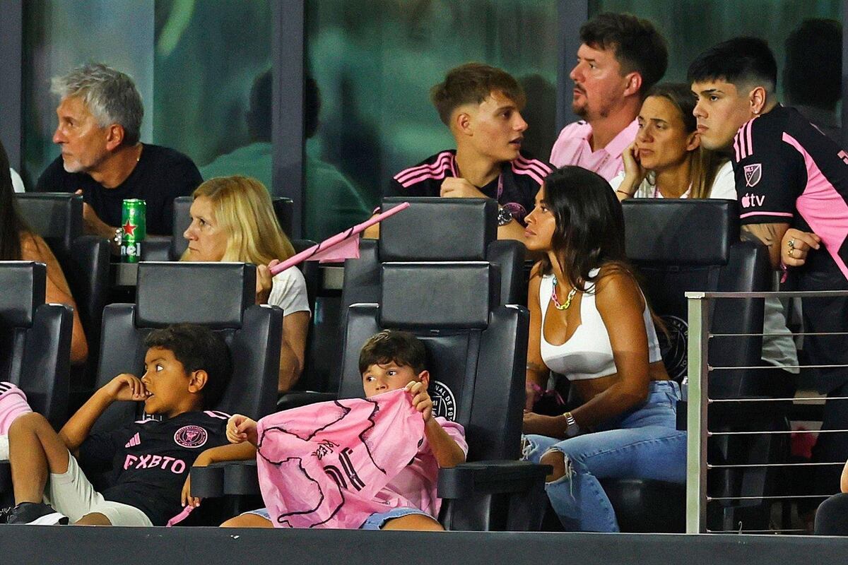 Nace una cábala: Antonela Roccuzzo apoyó a Inter Miami en familia