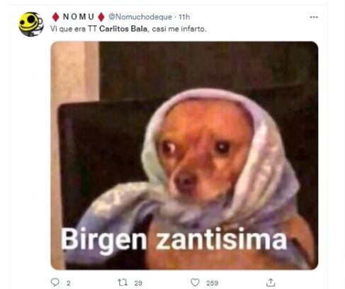 Memes: Carlitos Balá tendencia en Twitter