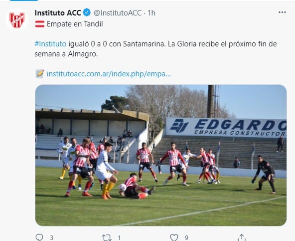 Instituto jugó un mal partido en Tandil. El lunes 9 de agosto recibirá a Almagro.