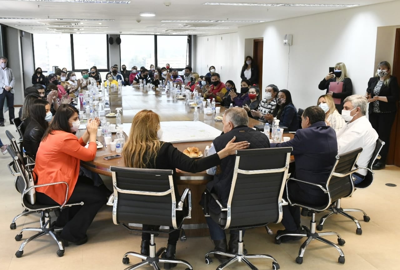 Jaldo se reunió con dirigentes de la Capital.