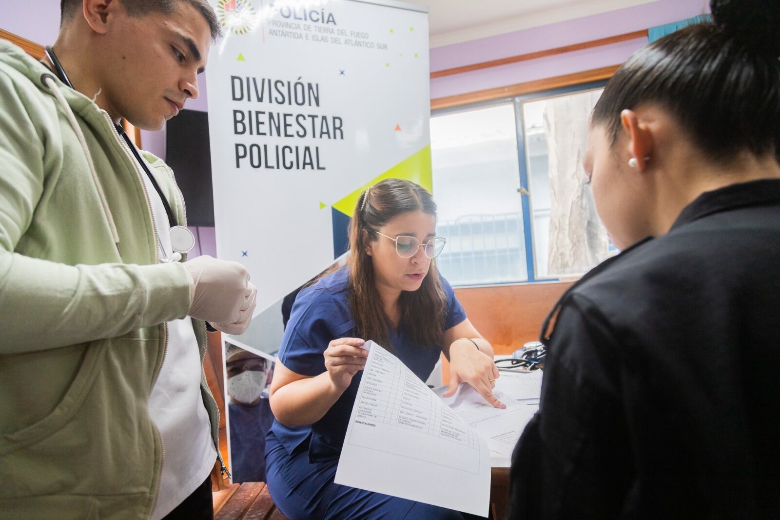 Continúan los controles médicos de prevención para el personal policial de Tierra del Fuego