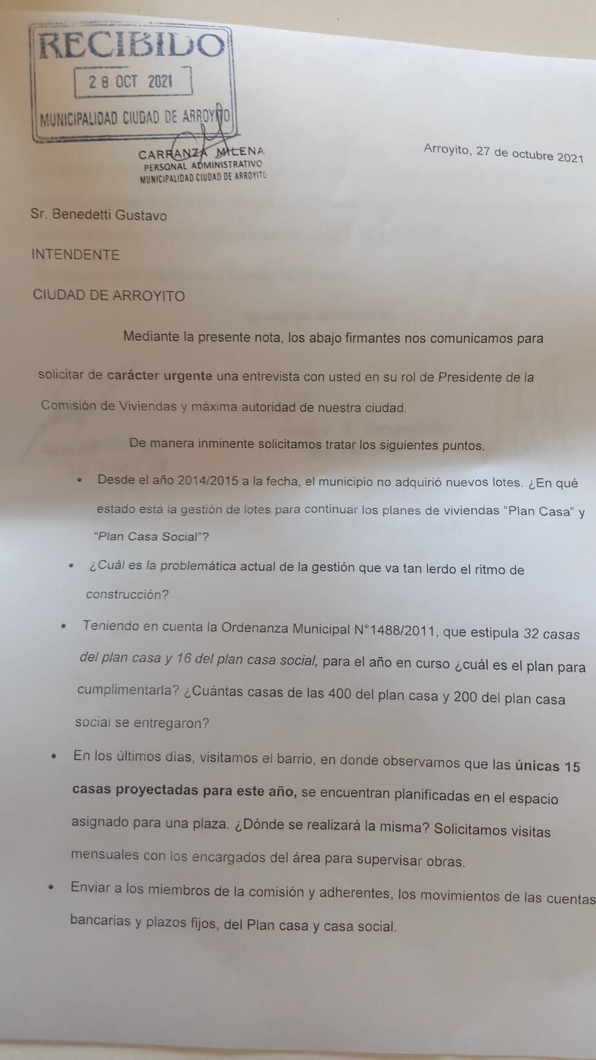 Comisión de Viviendas Arroyito