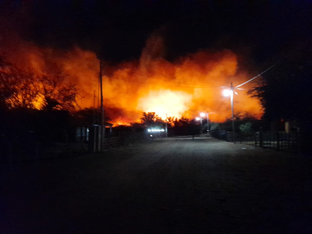 Incendio en el norte de San Luis