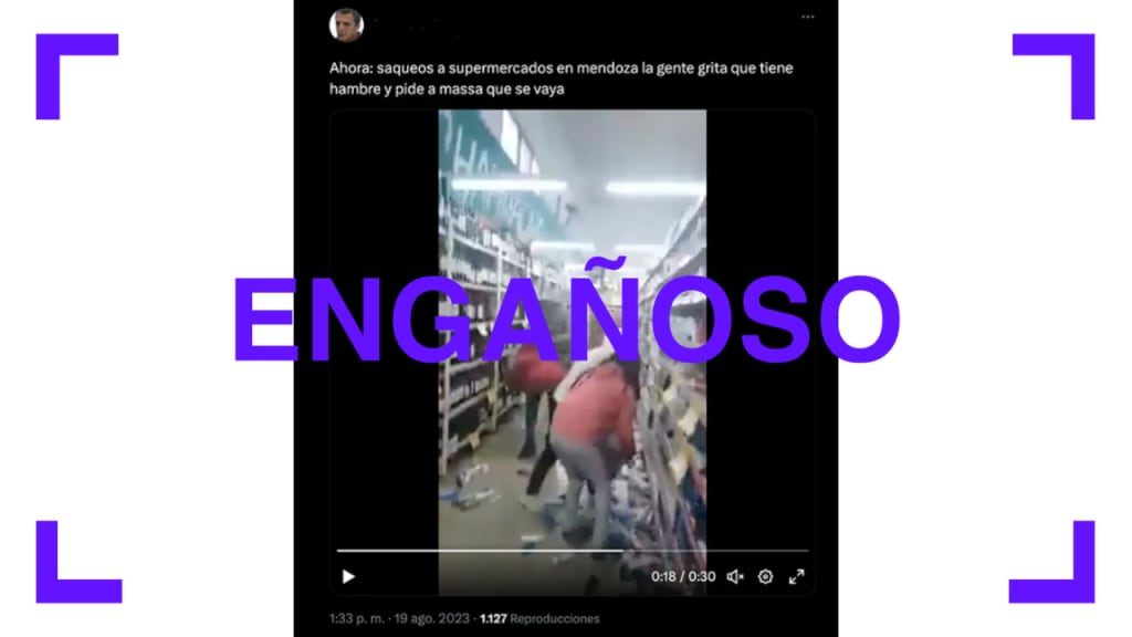 Circulan videos sobre saqueos: cuáles son verdaderos y cuáles falsos.