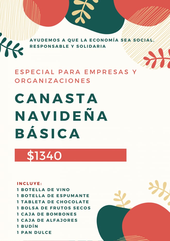 Emprendedores mendocinos proporcionan a empresas y organizaciones opciones económicas y de alta calidad de canastas navideñas.