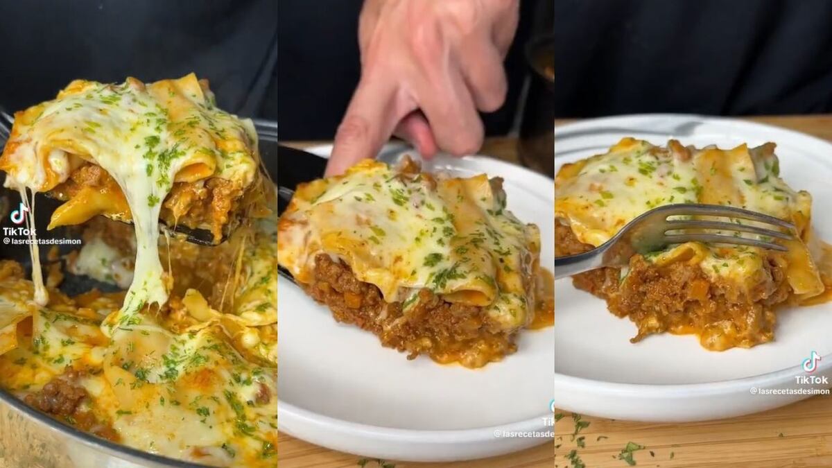 La receta viral para hacer lasaña exprés: con solo una sartén y en menos de una hora