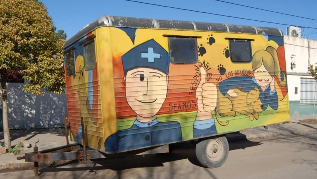 Punta Alta: el quirófano veterinario móvil llegó al barrio Congreso