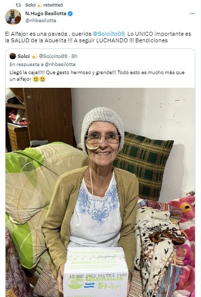 La abuela se llevó una gran sorpresa