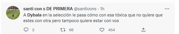 El cordobés aún no suma minutos en cancha con la casaca de las Selección Argentina y las redes se lo recordaron.