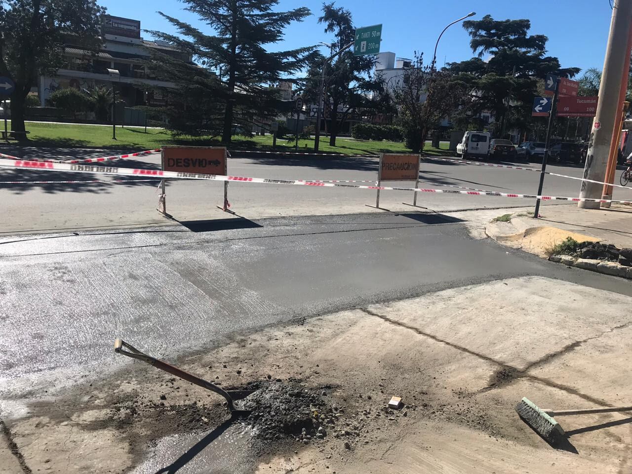 Arreglos en las calles de Carlos Paz.