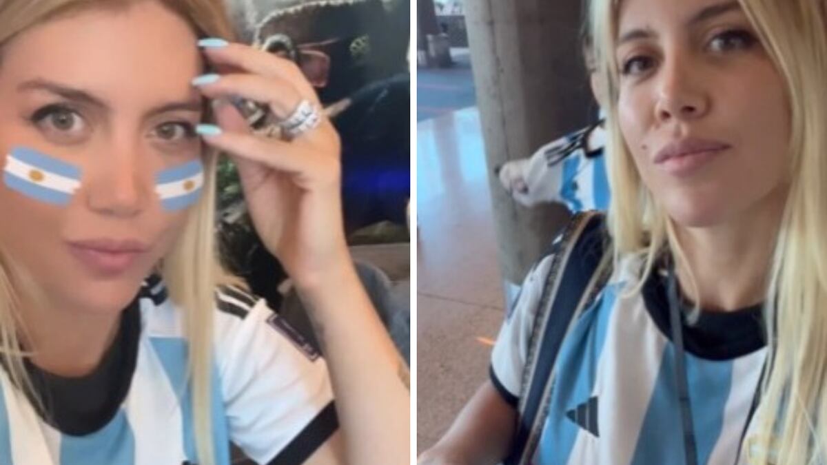 Wanda Nara posó desde Qatar con una camiseta de Argentina para alentar a la Selección: “Una promesa se cumple”