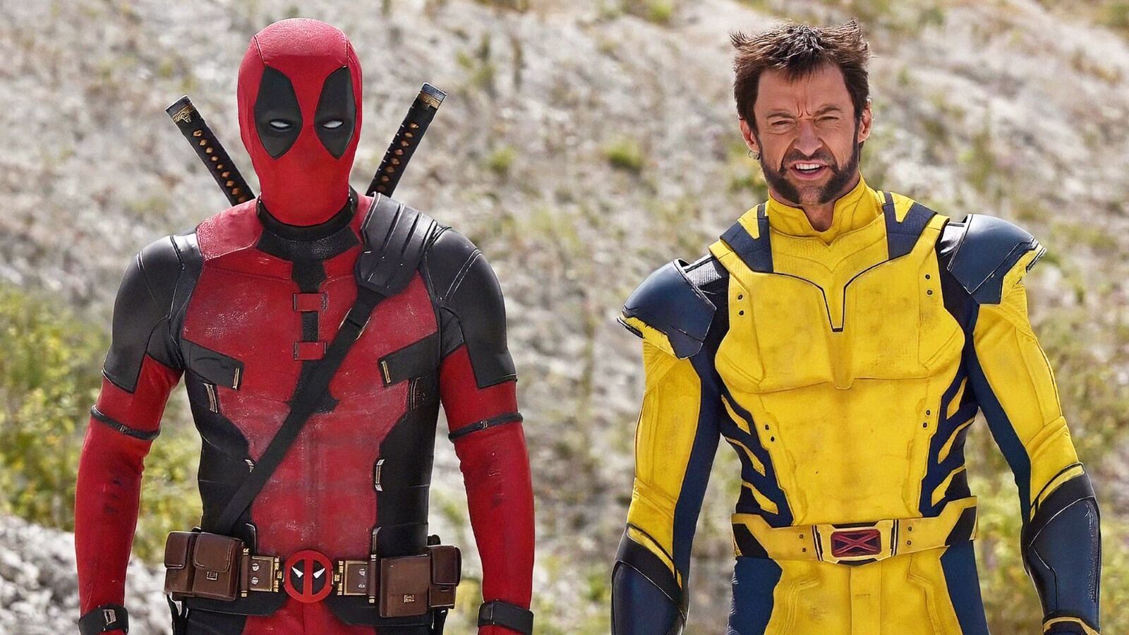 Ryan Reynolds (izquierda) y Hugh Jackman (derecha) como Deadpool y Wolverine (Captura de pantalla).