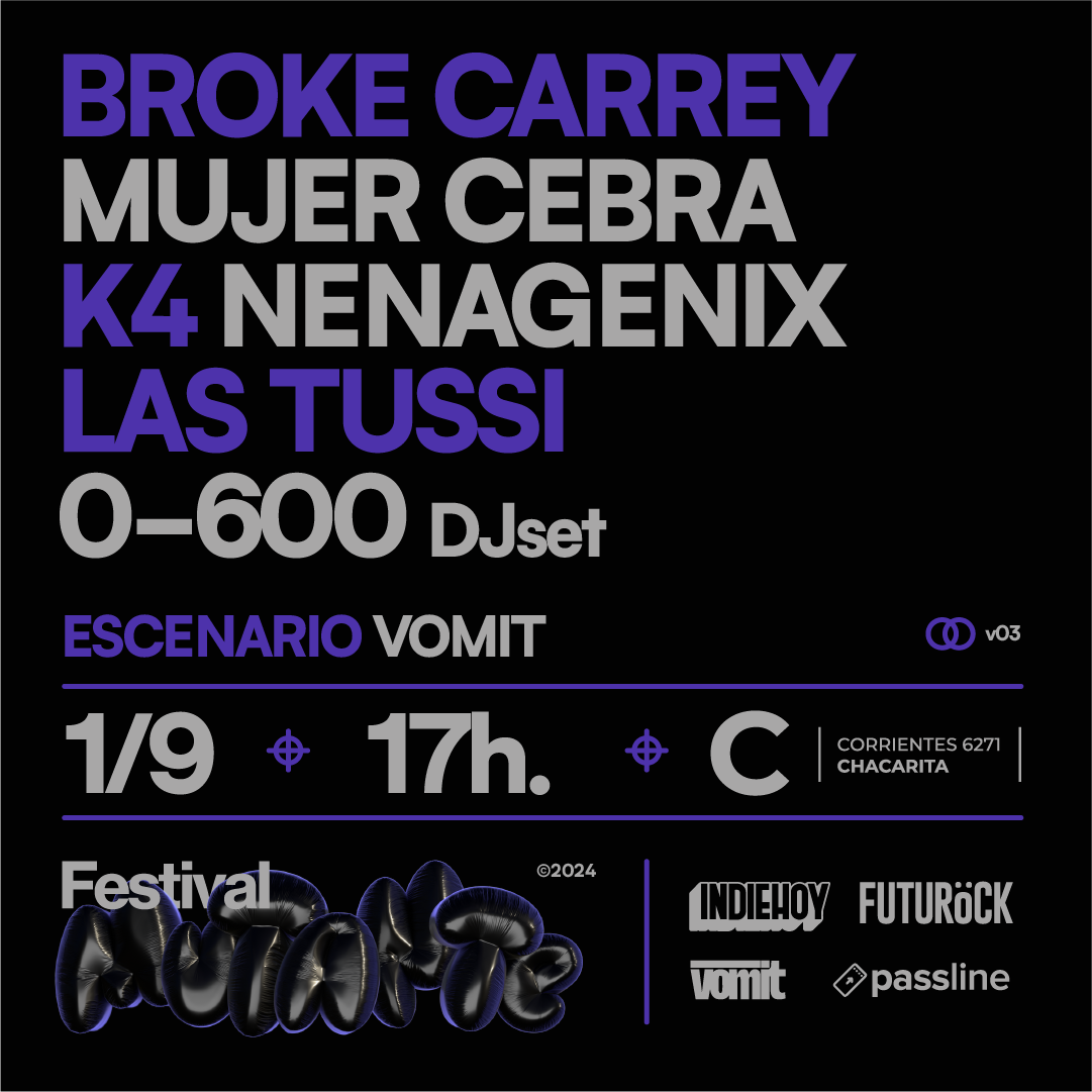 Broke Carrey se prepara para presentar nuevo material en el Festival Mutante