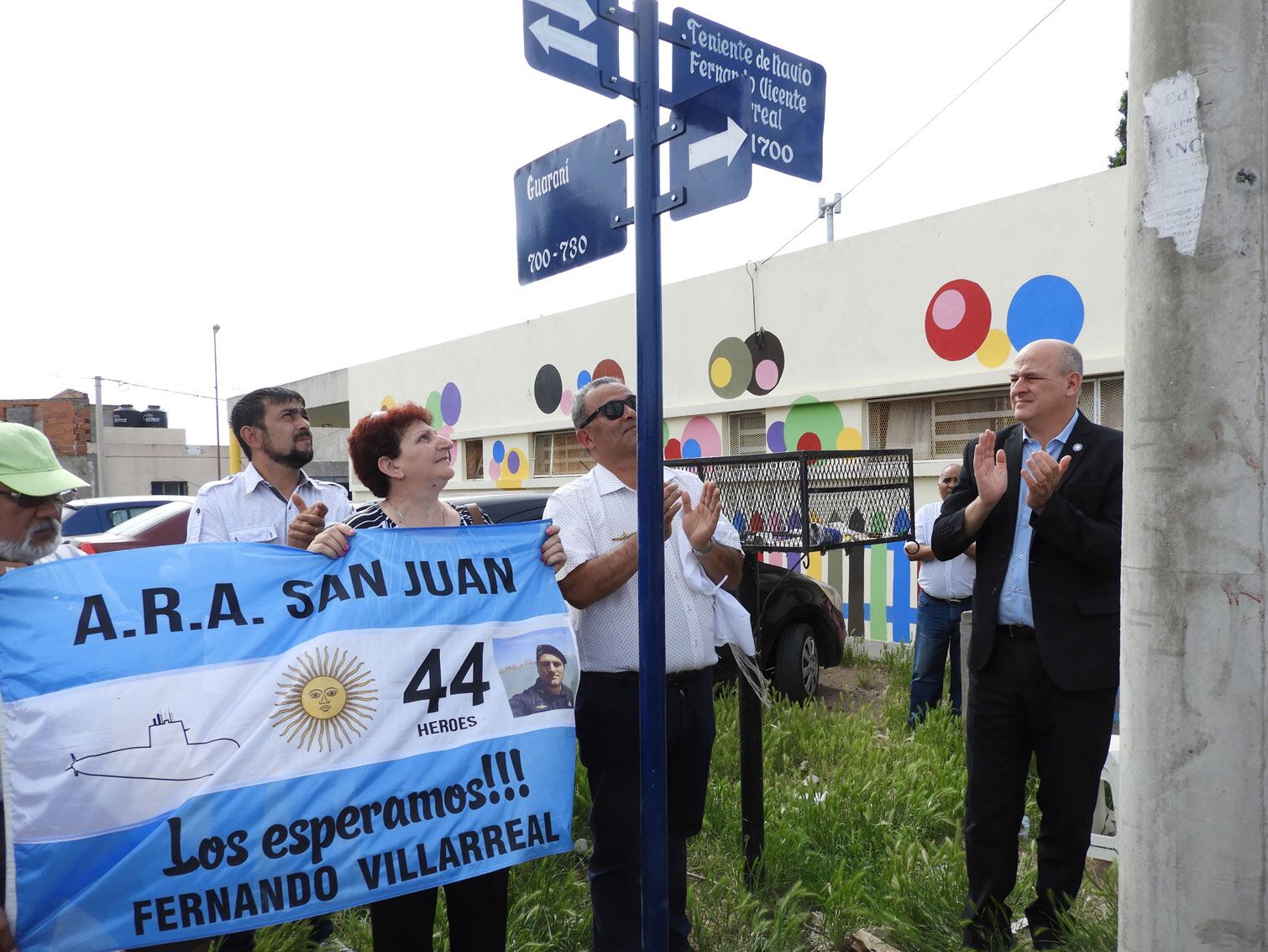 El teniente de Navío del ARA San Juan, Fernando Villarreal, tiene una calle con su nombre en Punta Alta.