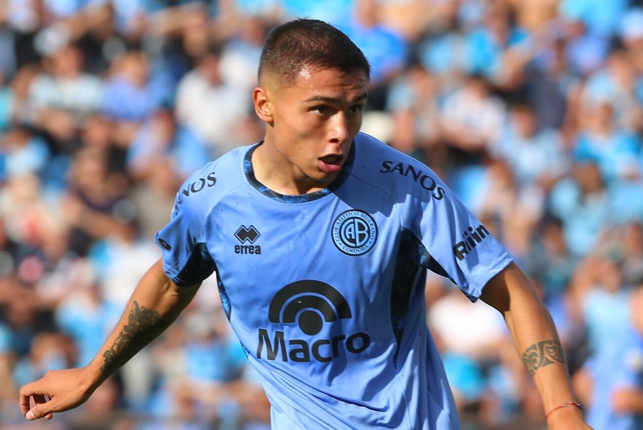 Chino Castro, debutó ante Vélez y espera seguir creciendo en primera (Prensa Belgrano)