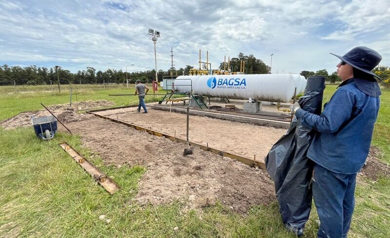 Obras de gas en Claromecó y Orense