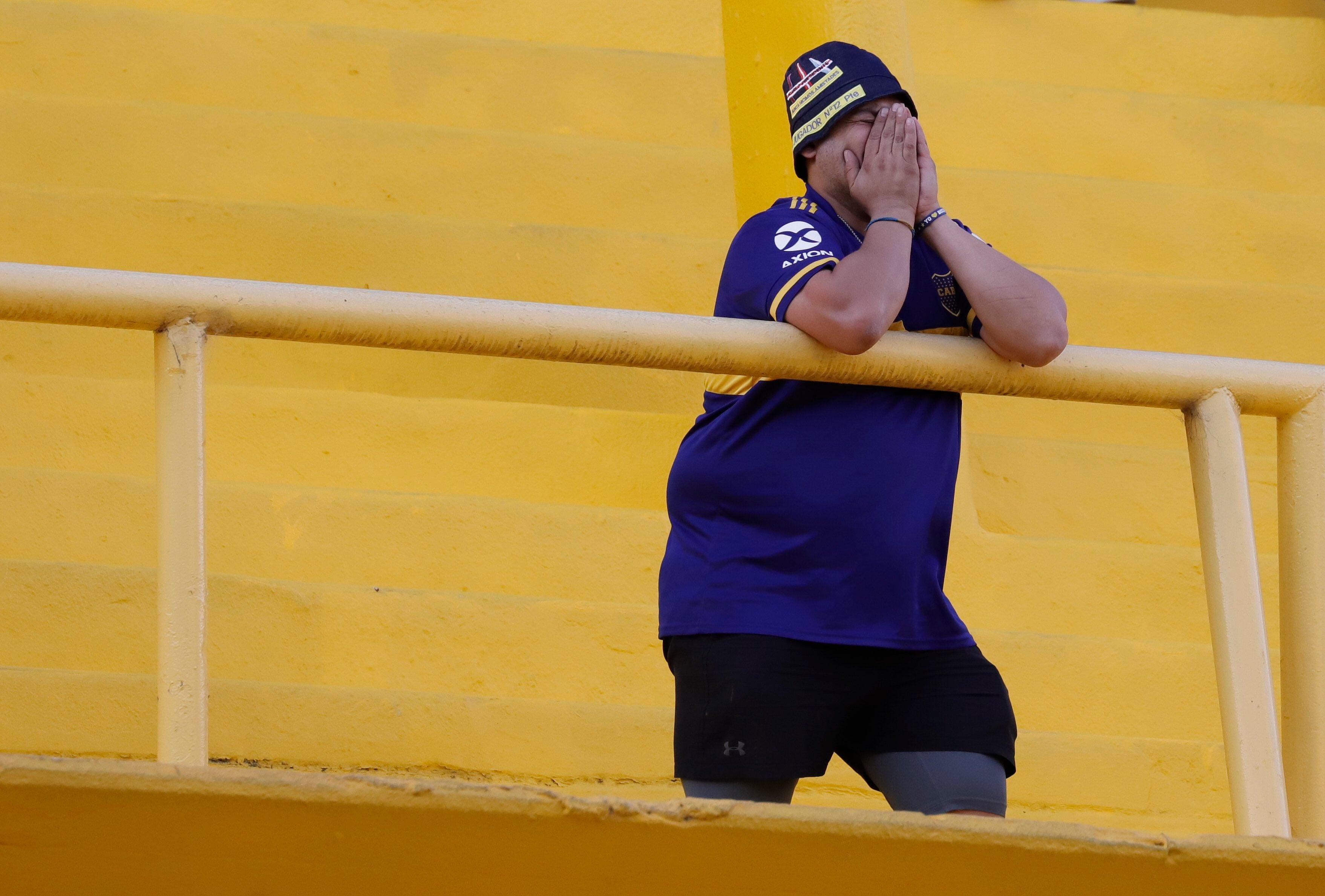 El retorno de los hinchas de Boca a su estadio este sábado. (Prensa Boca).