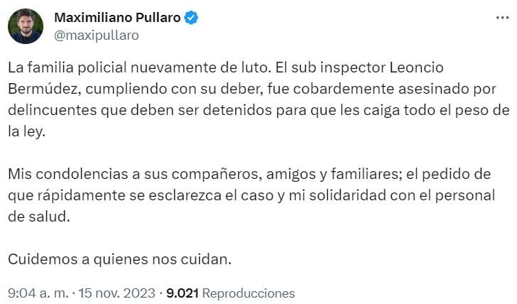 El gobernador electo se refirió al tema a primera hora de la mañana siguiente.