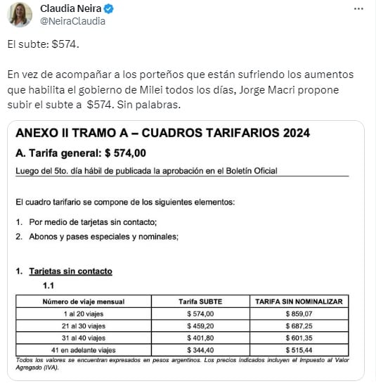 Claudia Neira, legisladora de la Ciudad de Buenos Aires por Unión por la Patria.