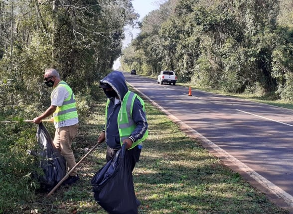 Tras la limpieza del Parque Nacional Iguazú, se recolectaron casi 7 toneladas de residuos.