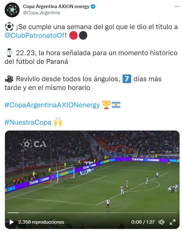 Copa Argentina, a una semana de una final increíble que perdió Talleres.